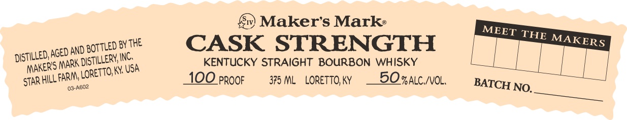 Makers Mark Cask Strength Bourbon