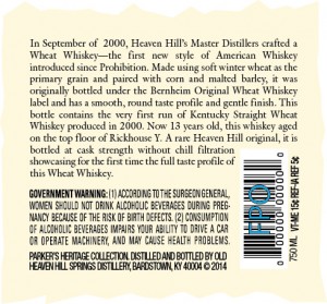 PHC wheat whiskey