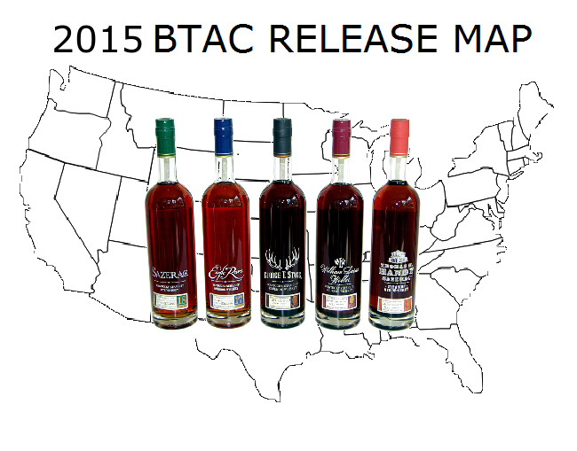 2015 Buffalo Trace Antique Collection Release Map Blog