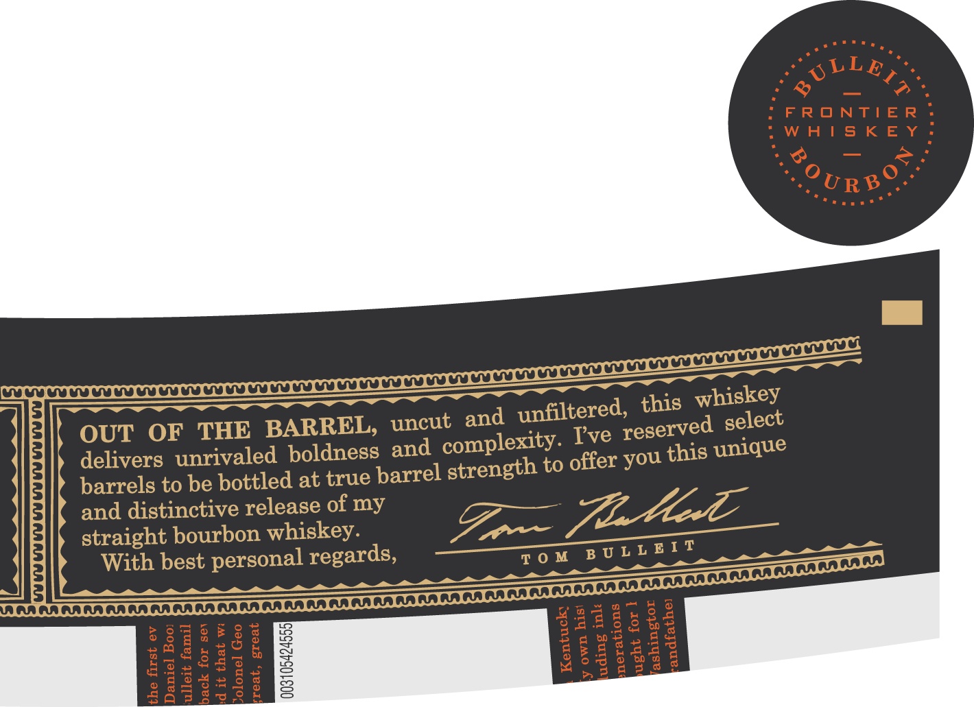 bulleit barrel proof label