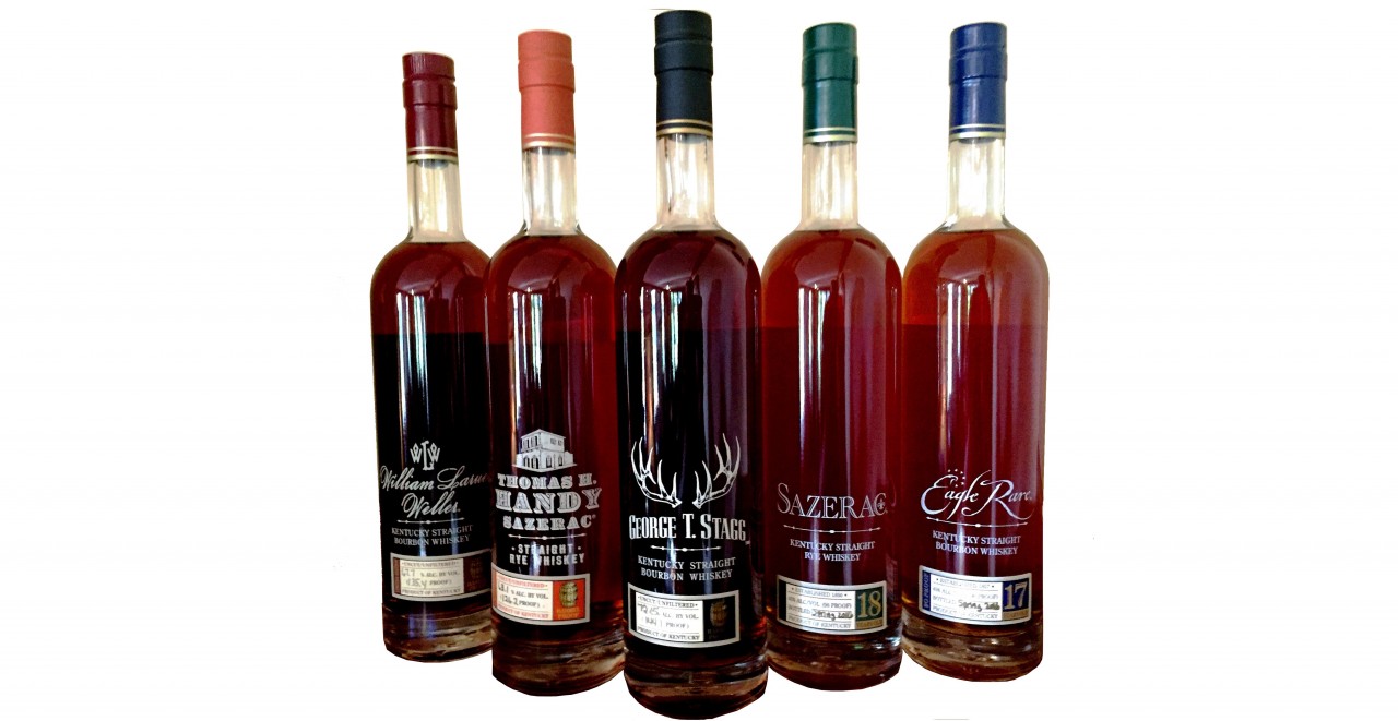 George T. Stagg Bourbon, W.L. Weller Full Proof Bourbon and 2